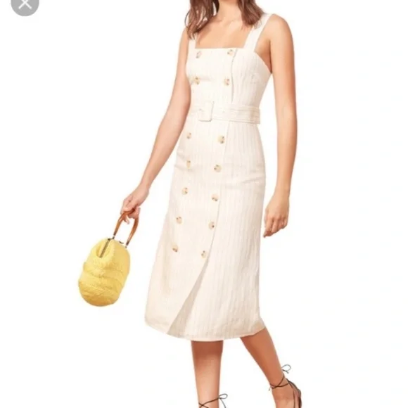 Reformation Palma dress in Gordon Stripe - Picture 6 of 9